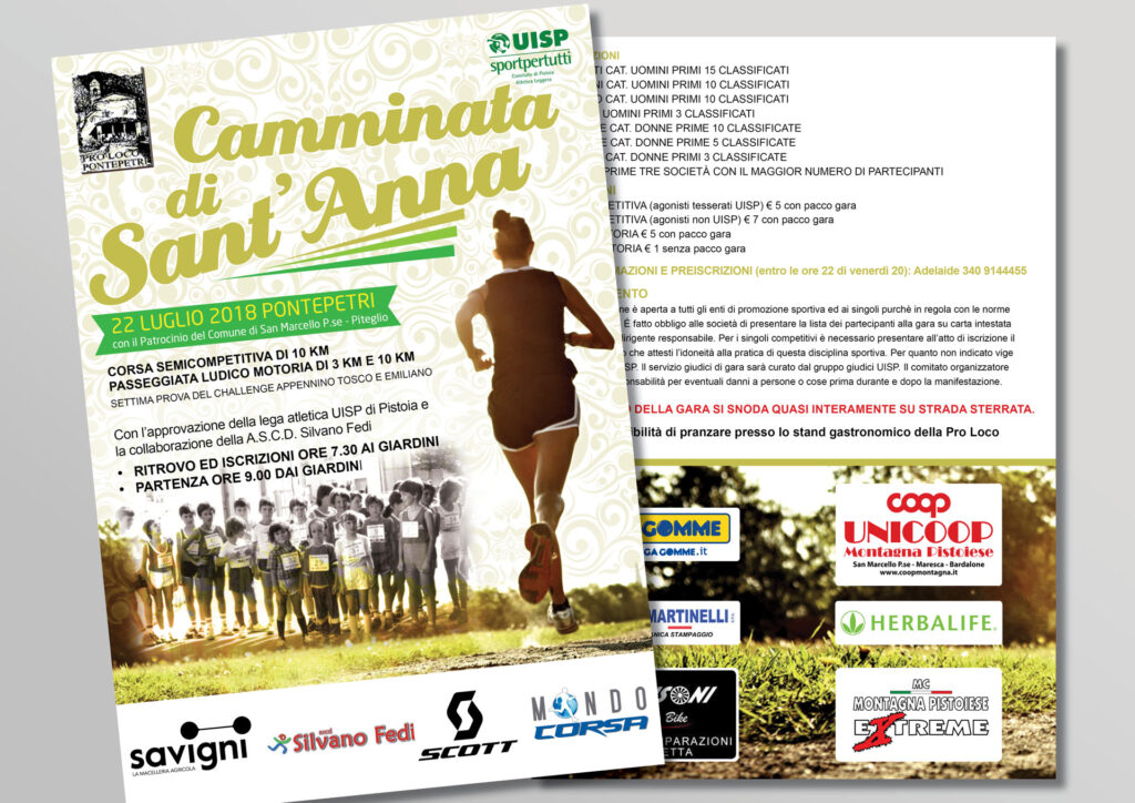 Volantino promozionale Flyer – Camminata di Sant’Anna
