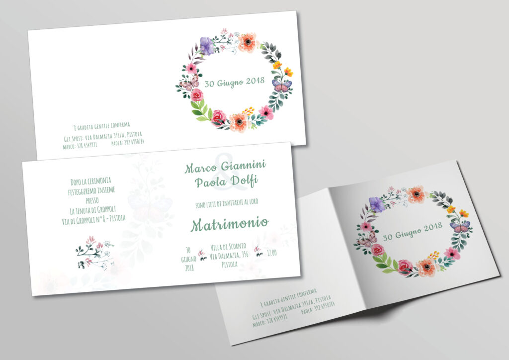 Grafica Matrimoniale – Paola e Marco