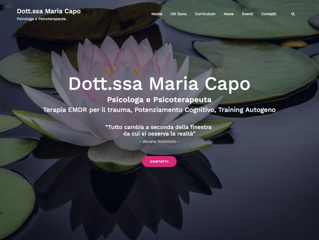 Sito Web – Maria Capo Psicologa