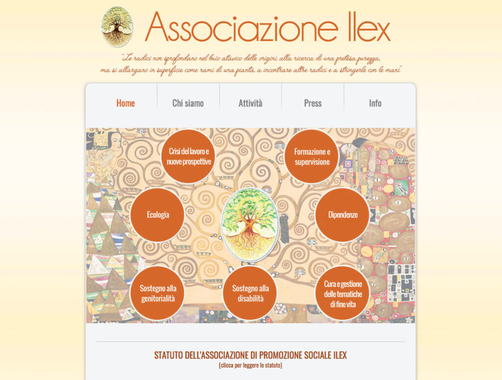 Sito Web Associazione Ilex