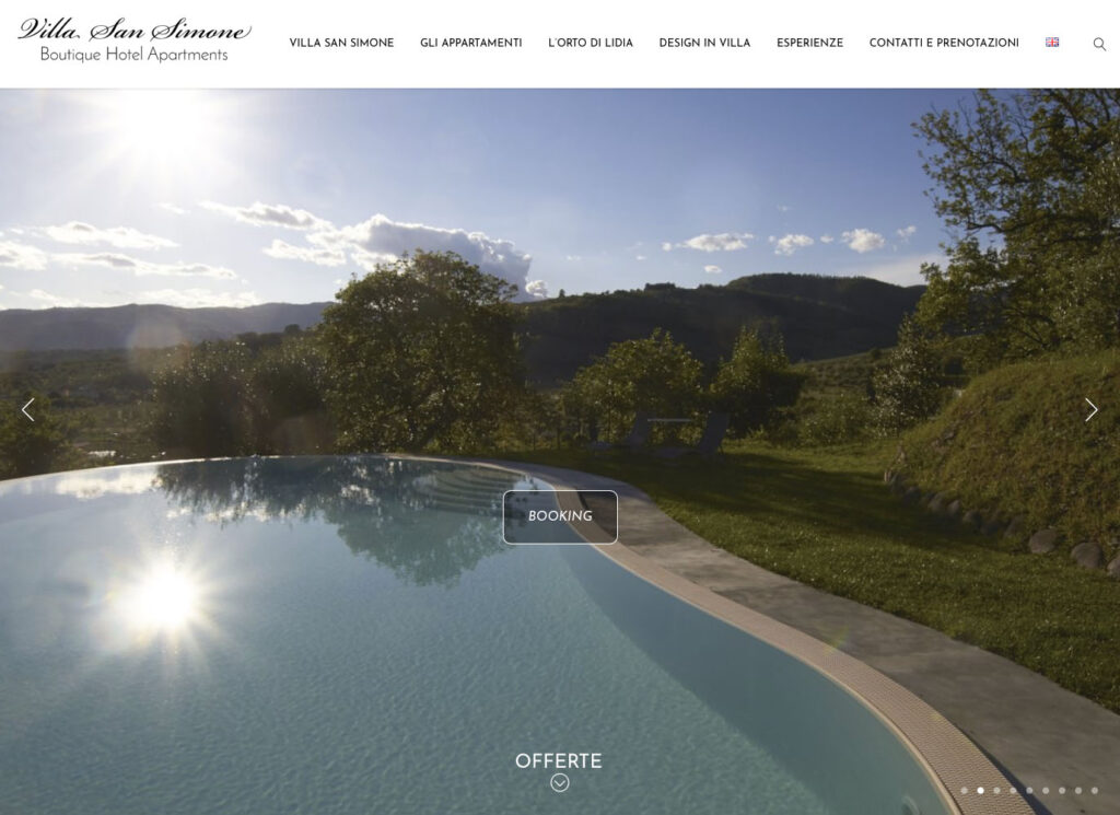 Sito Web Villa San Simone