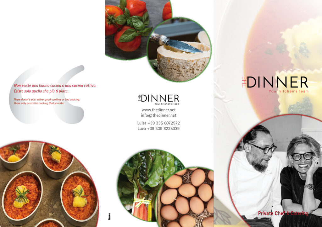 Pieghevole di presentazione (Esterno) – The Dinner