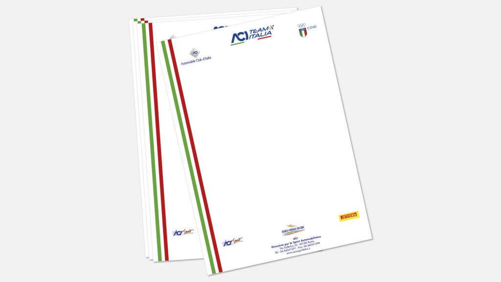 Grafica Corporate – ACI Team Italia
