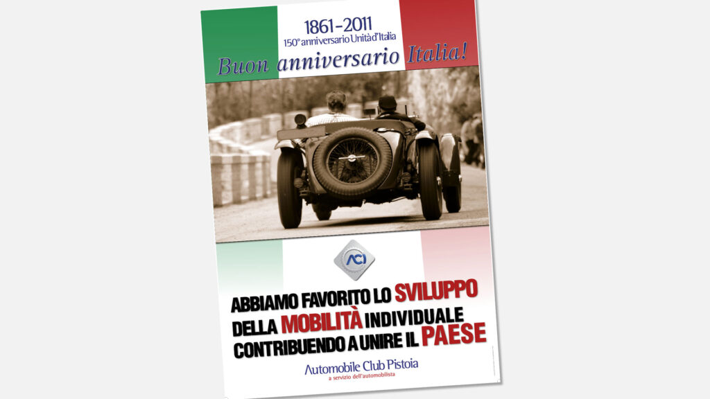 Grafica celebrativa – Anniversario Unità d’Italia ACI