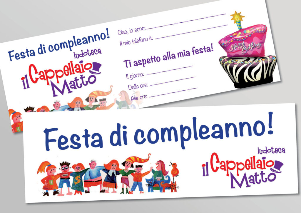 Coupon invito compleanno – Ludoteca Il Cappellaio Matto