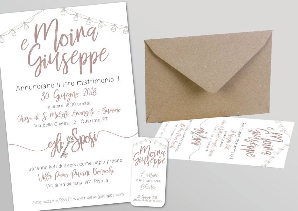 Grafica Matrimoniale – Moira e Giuseppe