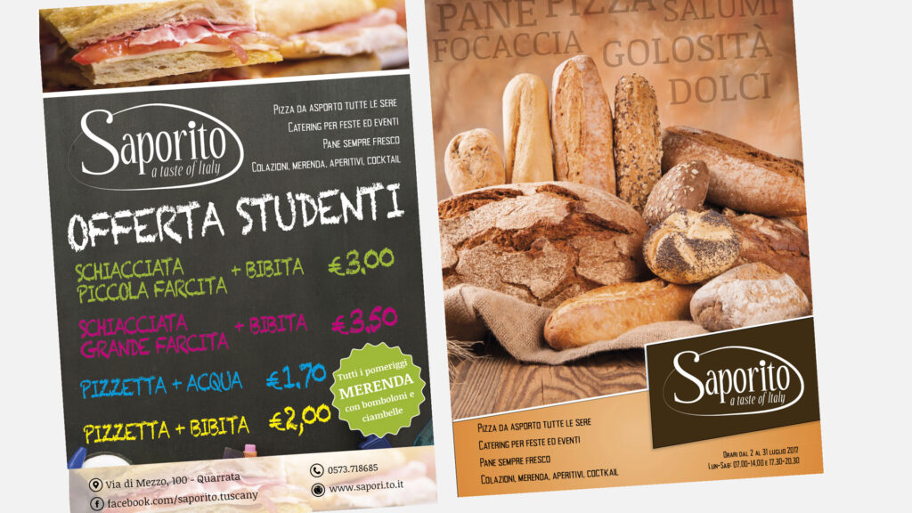 Volantino promozione studenti – Saporito